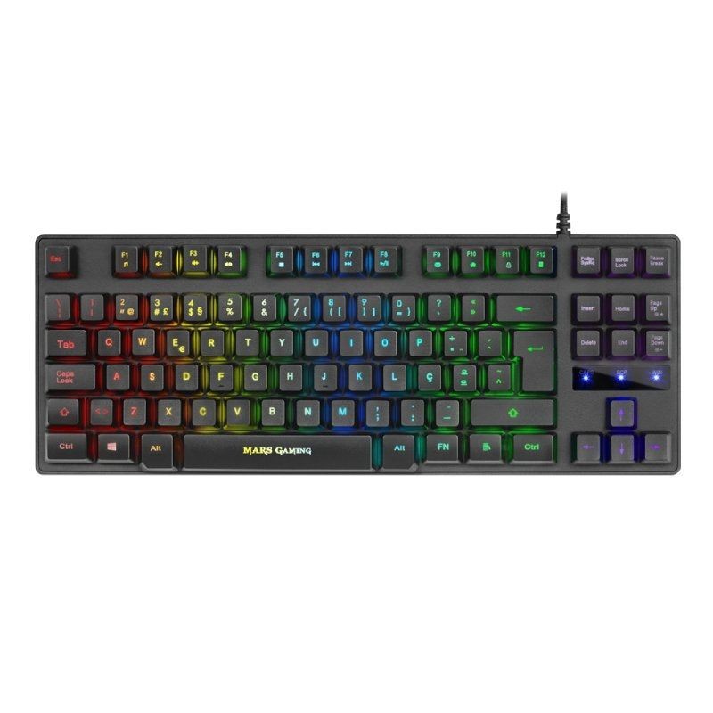 Comprar Teclado portugués Gaming SemiMecánico Mars Gaming MKTKLPT