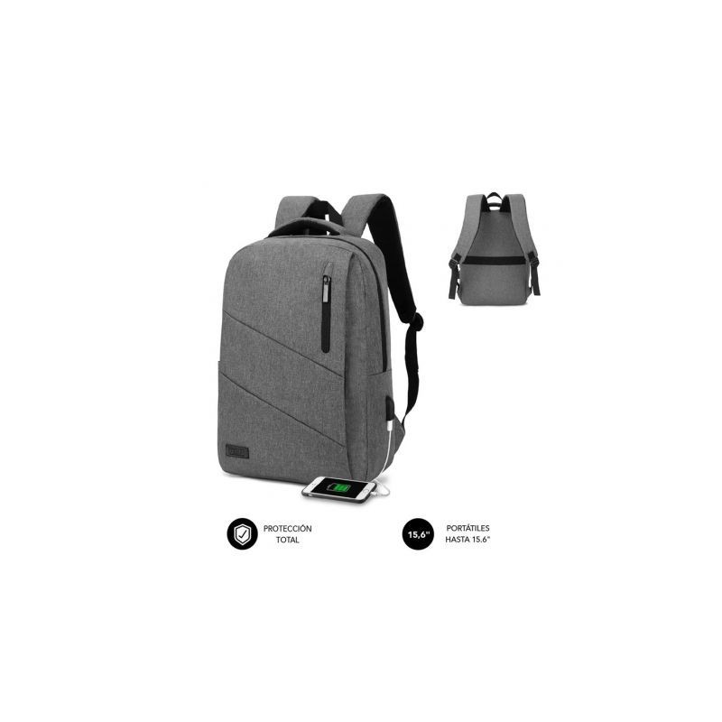 Comprar Mochila subblim city backpack pra portatiles até 15.6' porto usb cinza