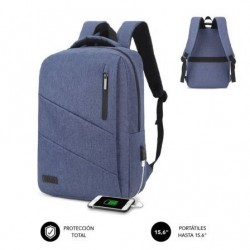 Comprar Mochila subblim city backpack pra portatiles até 15.6' porto usb azul