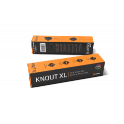 Tapete de rato para jogos Krom Knout XL RGB preto