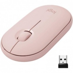 Rato bluetooth sem fio 2.4 ghz logitech pebble m350 até 1000 dpi rosa