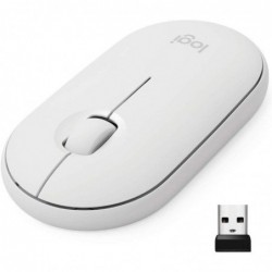 Comprar Rato bluetooth sem fio de 2.4 GHz Logitech Pebble M350 até 1000 dpi em branco bruto