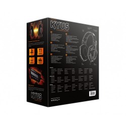 NOX Kyus Auriculares Diadema Preto