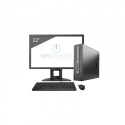 HP EliteDesk 800 G1 SFF Core i5 4570 3.2 GHz | 8GB | 240 SSD | WIFI | WIN 10 | LCD 22"