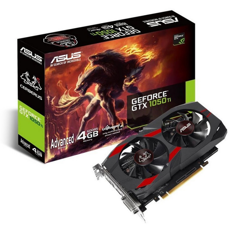 Comprar Placa gráfica Asus Cerberus-Gtx1050T 4Gb Gddr5 1 * hdmi / 1 * dp / 1 * dvi-D