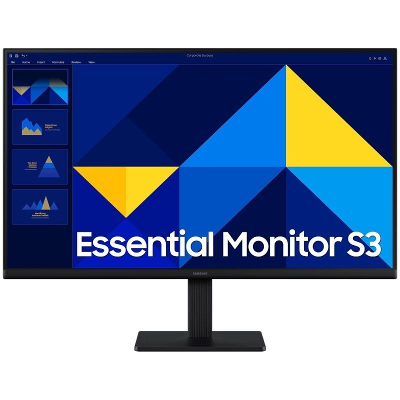 Monitor Profesional Samsung Essential Monitor S3 S27D300GAU/ 27'/ Full HD/ Negro Monitor Profesional Samsung Essential Monitor S3 S27D300GAU/ 27'/ Full HD/ Negro