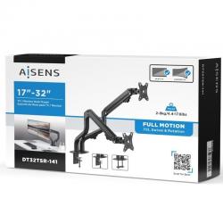 Soporte para 2 Monitores o TV Aisens DT32TSR-141/ hasta 8kg