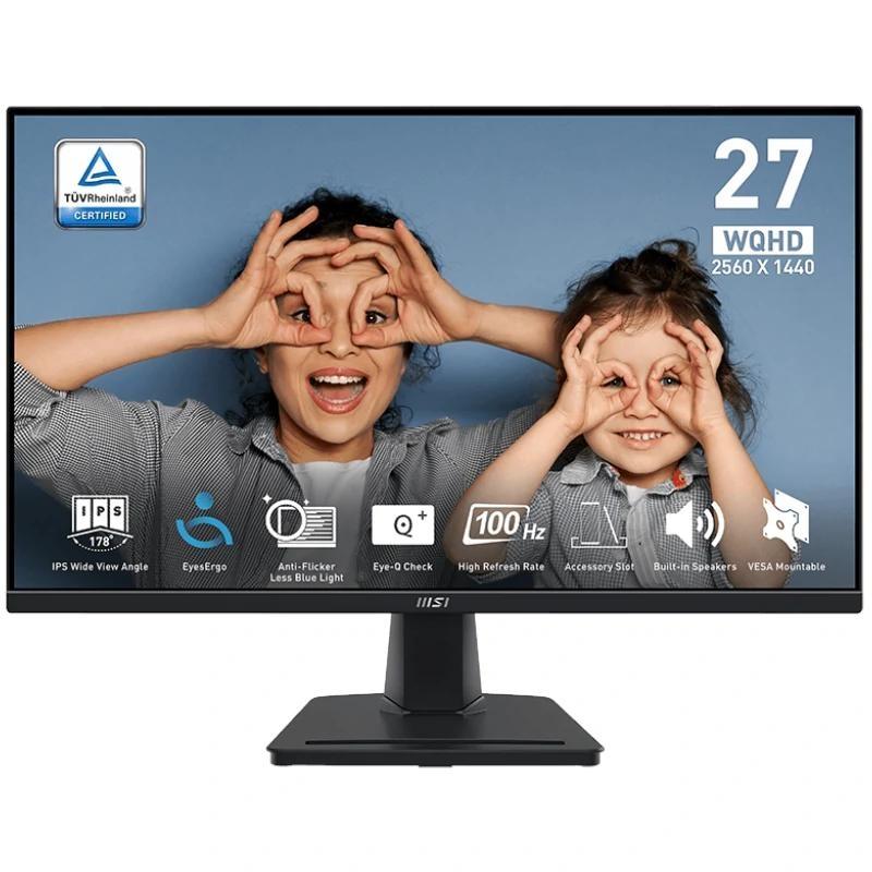 MSI MP275Q Monitor 27" IPS WQHD100h VGA HDMI MM MSI MP275Q Monitor 27" IPS WQHD100h VGA HDMI MM