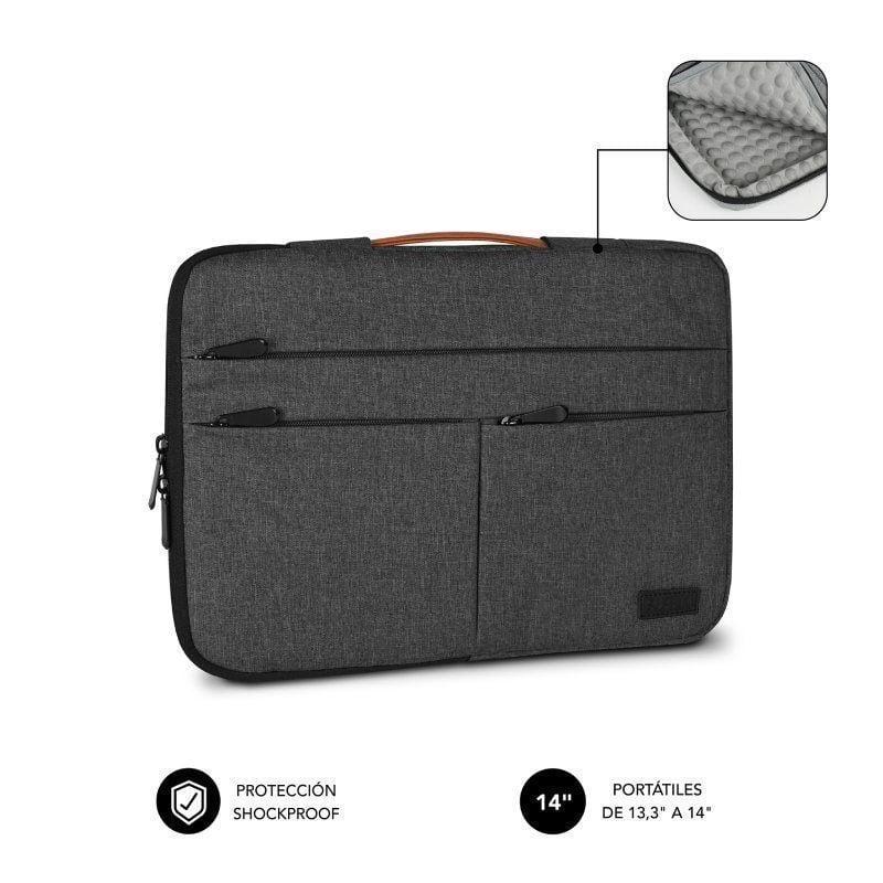 Comprar Bolsa Subblim Air Padding 360 para computadores portáteis até 14" | Cinzento escuro