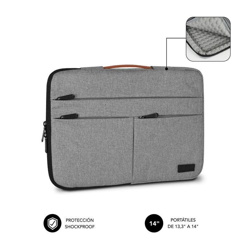 Comprar Bolsa Subblim Air Padding 360 para computadores portáteis até 14" | Cinzento claro