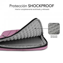 Capa Subblim Air Padding 360 Sleeve para Portáteis 14" | Rosa barato