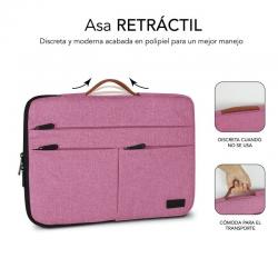 Capa Subblim Air Padding 360 Sleeve para Portáteis 14" | Rosa