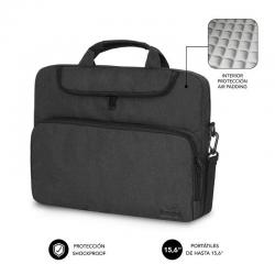 Maletín Subblim Air Padding para Portátiles hasta 15.6'/ Gris Oscuro