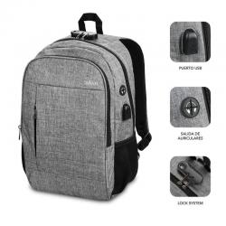 Mochila Subblim Urban Lock para portáteis 16' | Porto USB |Anti-roubo | Cinza online