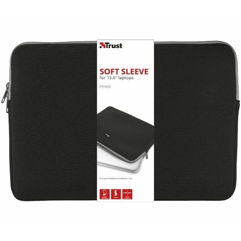 Funda Trust Primo para Portátiles hasta 15.6'/ Negra Funda Trust Primo para Portátiles hasta 15.6'/ Negra