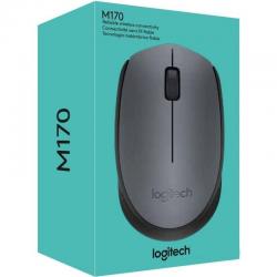 RATO LOGITECH M170 | BÁSICO | ÓPTICO | 1000 DPI | SEM FIOS | AMBIDESTRO | CINZA