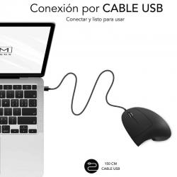 RATO SUBBLIM GLIDE VERTICAL ERGO WIRED | BÁSICO | ÓPTICO | 1600 DPI | COM FIO | DESTRO | PRETO online