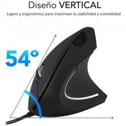 RATO SUBBLIM GLIDE VERTICAL ERGO WIRED | BÁSICO | ÓPTICO | 1600 DPI | COM FIO | DESTRO | PRETO barato