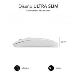 RATO SUBBLIM DUAL FLAT | BÁSICO | ÓPTICO | 1600 DPI | SEM FIOS | AMBIDESTRO | BRANCO barato
