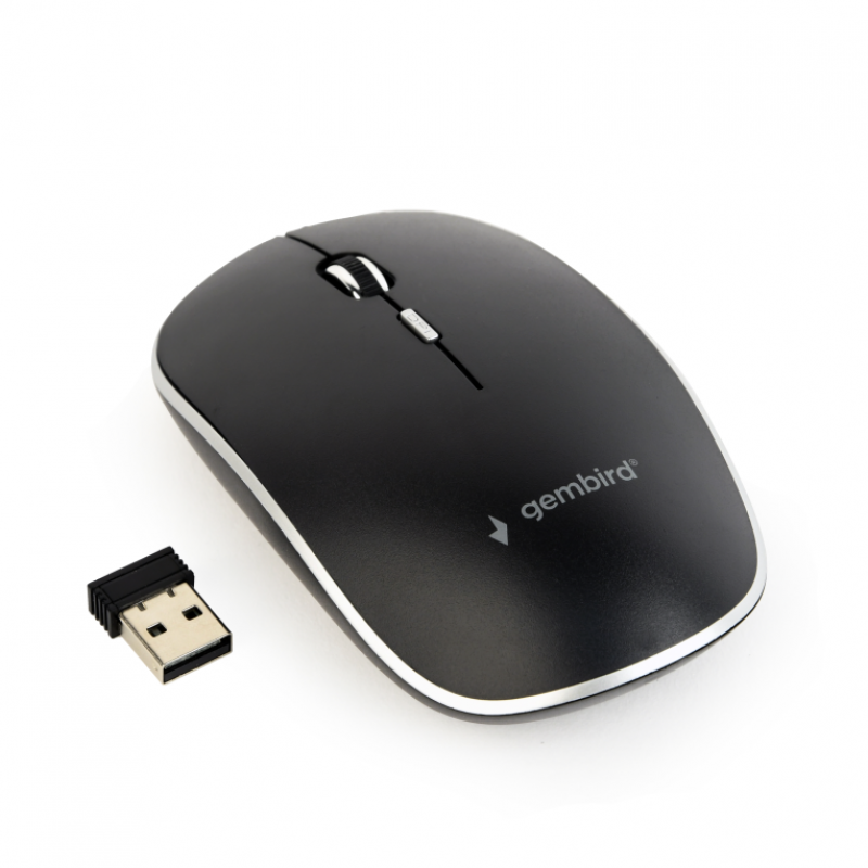 Comprar RATO GEMBIRD MUSW-4BS-01 | BÁSICO | ÓPTICO | 800-1600 DPI | SEM FIOS | AMBIDESTRO | PRETO