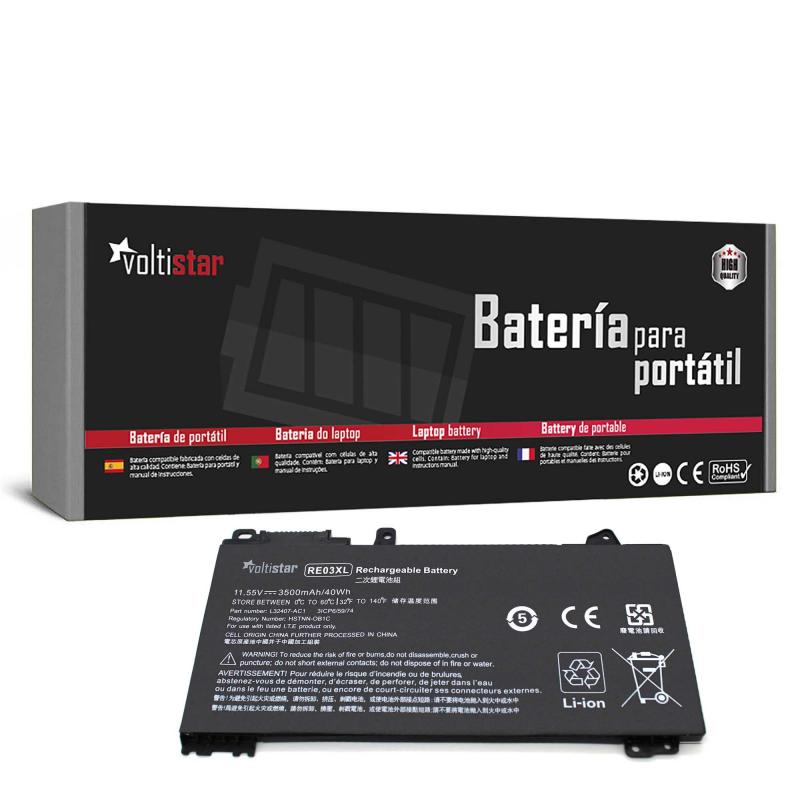 Comprar BATERÍA PARA PORTÁTIL HP PROBOOK 430 440 450 445 455 455R G6 RE03XL HSTNN-UB7R HSTNN-OB1C