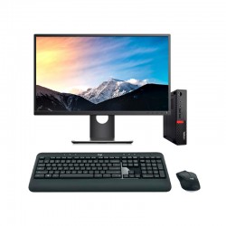 Lenovo ThinkCentre M910Q Mini PC Core i7 7700T 2.9 GHz | ECRÃ DE 22" | 16GB | 256 NVME | WIFI | TECLADO E RATO USB | WIN 10