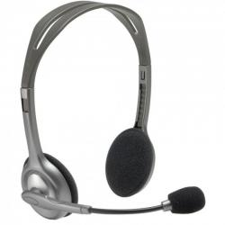 Auscultadores Logitech H110 | com microfone | conector 3,5 | Prateados online