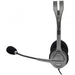 Auscultadores Logitech H110 | com microfone | conector 3,5 | Prateados barato