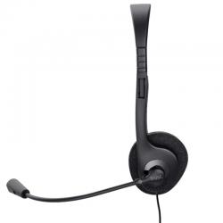 Auscultadores Trust Chat Headset com microfone | Jack 3.5 | Preto