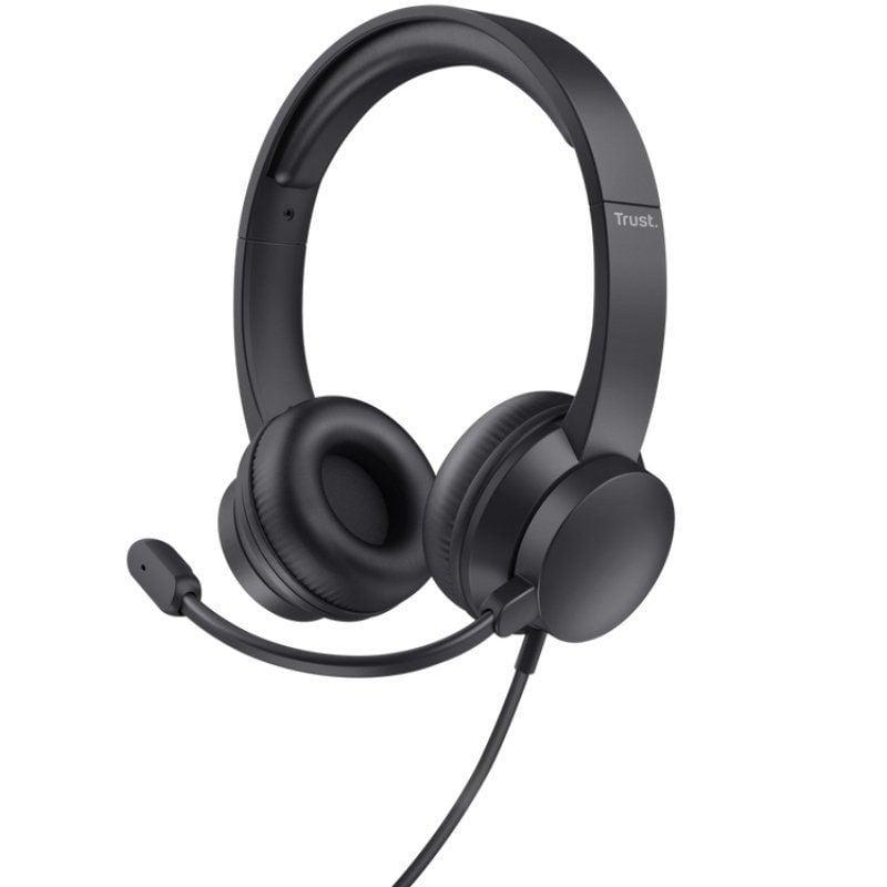 Auriculares Trust Ayda/ con Micrófono/ USB/ Negros Auriculares Trust Ayda/ con Micrófono/ USB/ Negros