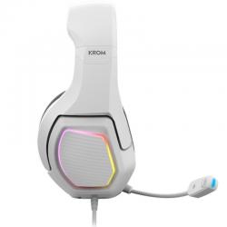 AURICULARES KROM KOPA 7.1 | MICROFONE OMNIDIRECCIONAL | USB | BRANCO