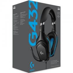 Headset gaming Logitech G432 | Com microfone |USB 2.0 | Conector 3.5 |Preto