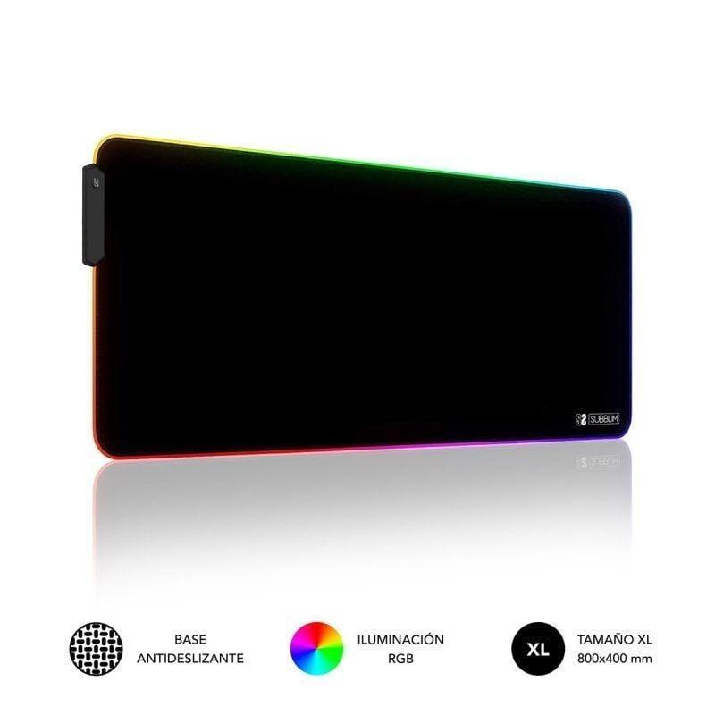 Alfombrilla Subblim MP-02RGB01 LED RGB XL/ 800 x 300 x 4 mm Alfombrilla Subblim MP-02RGB01 LED RGB XL/ 800 x 300 x 4 mm