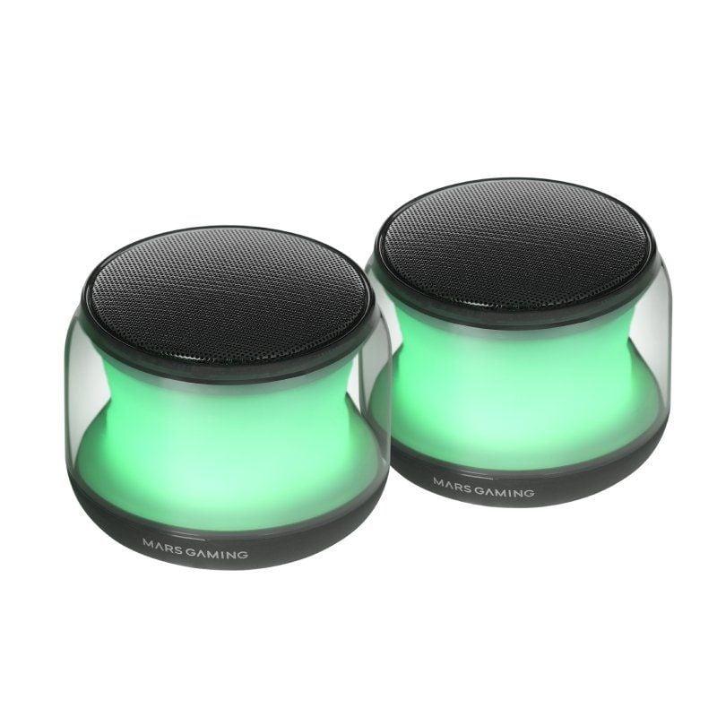 Altavoces con Bluetooth Mars Gaming MS-AURA/ 15W/ 2.0/ Negros Altavoces con Bluetooth Mars Gaming MS-AURA/ 15W/ 2.0/ Negros