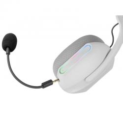 AURICULARES MARS GAMING MHWPRO | MICROFONE DUPLO | BLUETOOTH 5.3, 2.4 GHz E JACK 3,5 | BRANCO