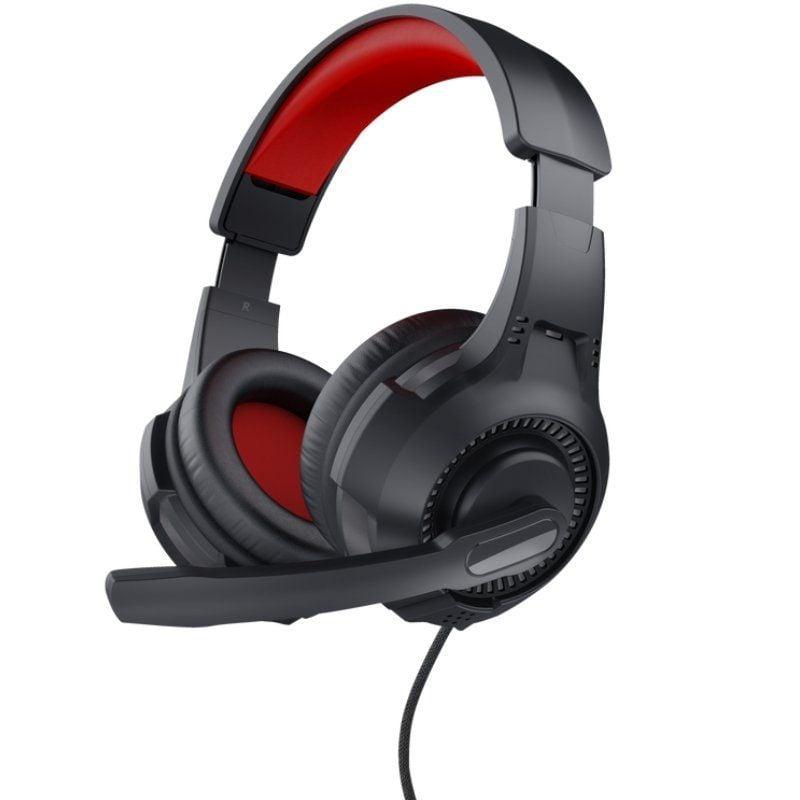 Auriculares Gaming con Micrófono Trust Gaming 24785/ Jack 3.5/ Rojos y Negros Auriculares Gaming con Micrófono Trust Gaming 24785/ Jack 3.5/ Rojos y Negros