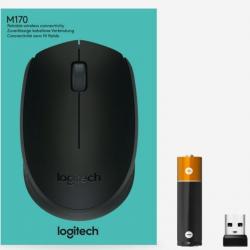 RATO LOGITECH B170 | BÁSICO | ÓPTICO | 1000 DPI | SEM FIOS | AMBIDESTRO | PRETO