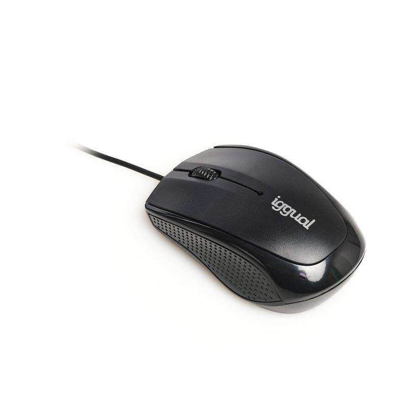 Comprar RATO IGGUAL IGG316849 | BÁSICO | ÓPTICO | 800 DPI | COM FIO | AMBIDESTRO | PRETO