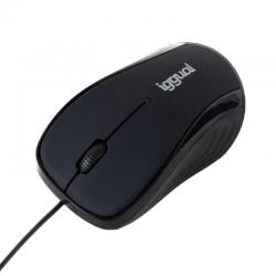 RATO IGGUAL IGG319024 | ÓPTICO | 1600 DPI | COM FIO | AMBIDESTRO | PRETO