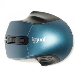 Iggual Rato Sem Fios Ergonomic | 1600 DPI | Azul online