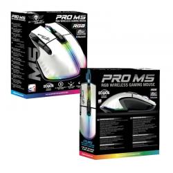 RATO SPIRIT OF GAMER PRO M5 | GAMING | ÓPTICO | 8000 DPI | SEM FIOS | AMBIDESTRO | BRANCO