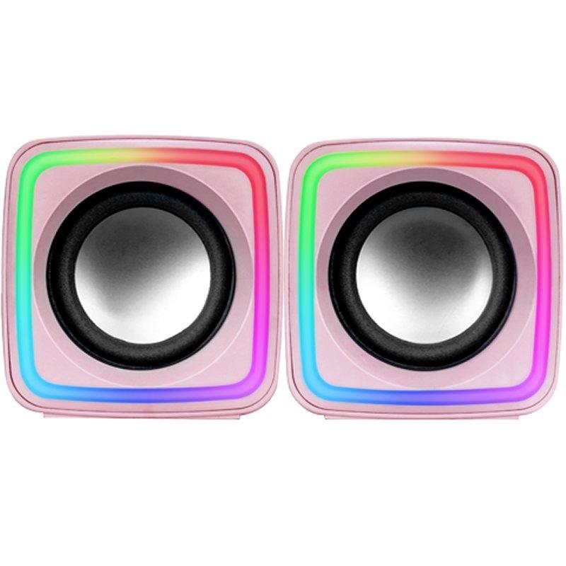 MARS GAMING Altavoces MSCUBE Premium 8W Pink MARS GAMING Altavoces MSCUBE Premium 8W Pink