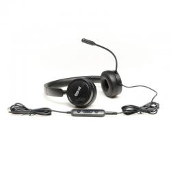 AUSCULTADORES IGGUAL IGG317075 | MICROFONE INTEGRADO | USB/3,5 MM | PRETO barato