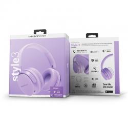 AUSCULTADORES ENERGY SISTEM BT STYLE 3 | MICROFONE INTEGRADO | BLUETOOTH 5.1 | LAVENDER