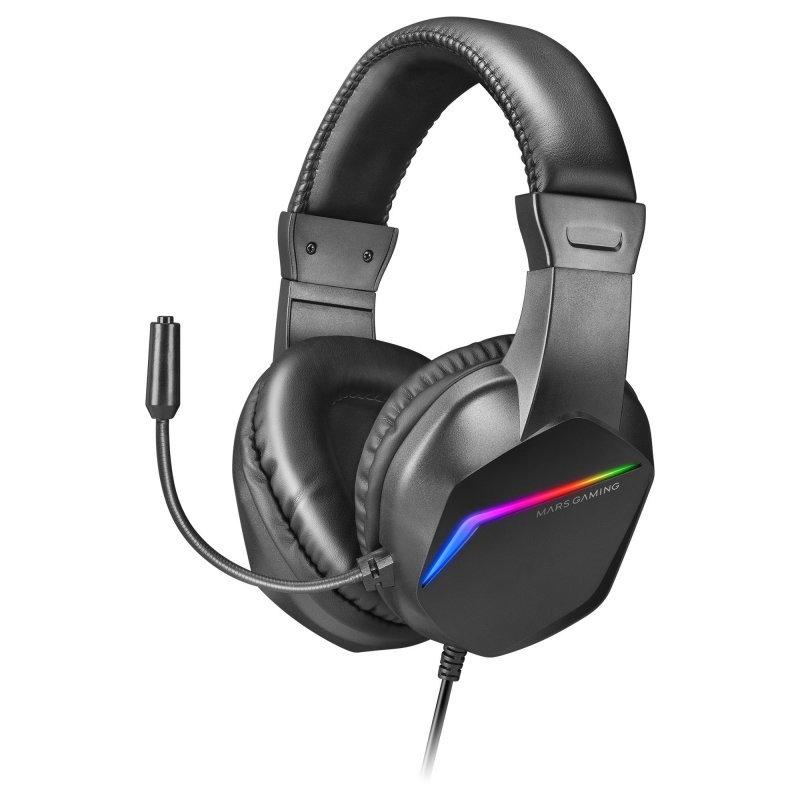 Comprar AUSCULTADORES MARS GAMING MH122 | MICROFONE | CONECTOR JACK 3.5MM E USB | BLACK