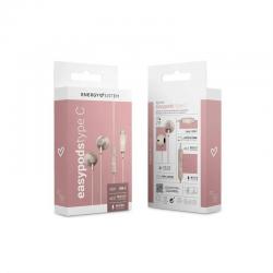 AURICULARES ENERGY SISTEM 459285 | COM MICROFONE | CONEXÃO TIPO C | ROSE