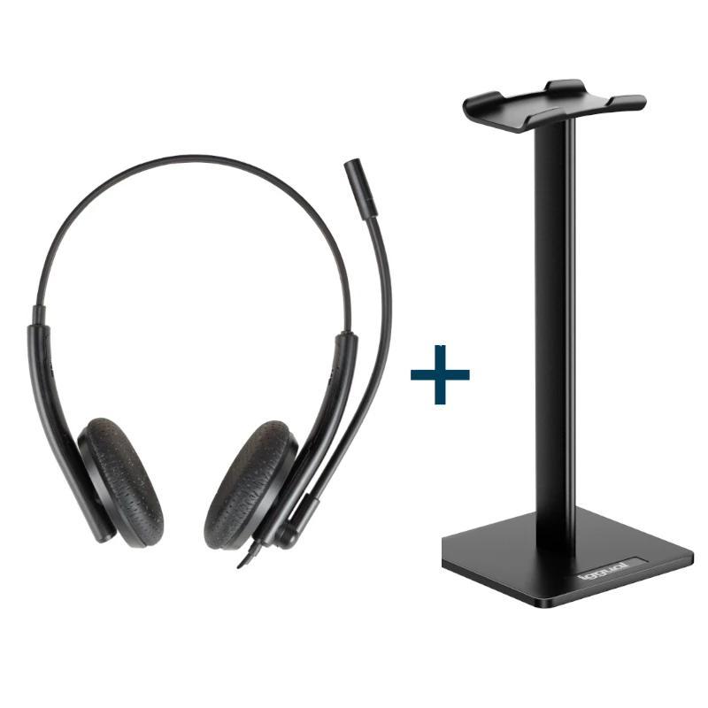 iggual Kit auriculares ENC3030 + soporte SA22 iggual Kit auriculares ENC3030 + soporte SA22