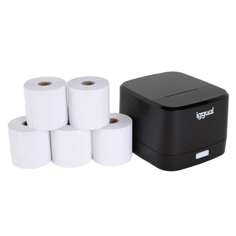 iggual Kit impresora térmica TP EASY 58 + 5 rollos iggual Kit impresora térmica TP EASY 58 + 5 rollos