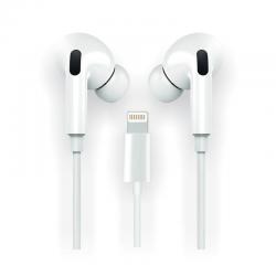 Auriculares Intrauditivos Tech One Tech earTECH HOP TEC1202/ con Micrófono/ Lightning/ Blancos