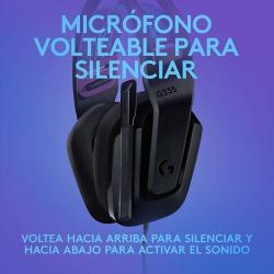 Headset gamer Logitech G335 com microfone | Conector 3,5 |Preto barato